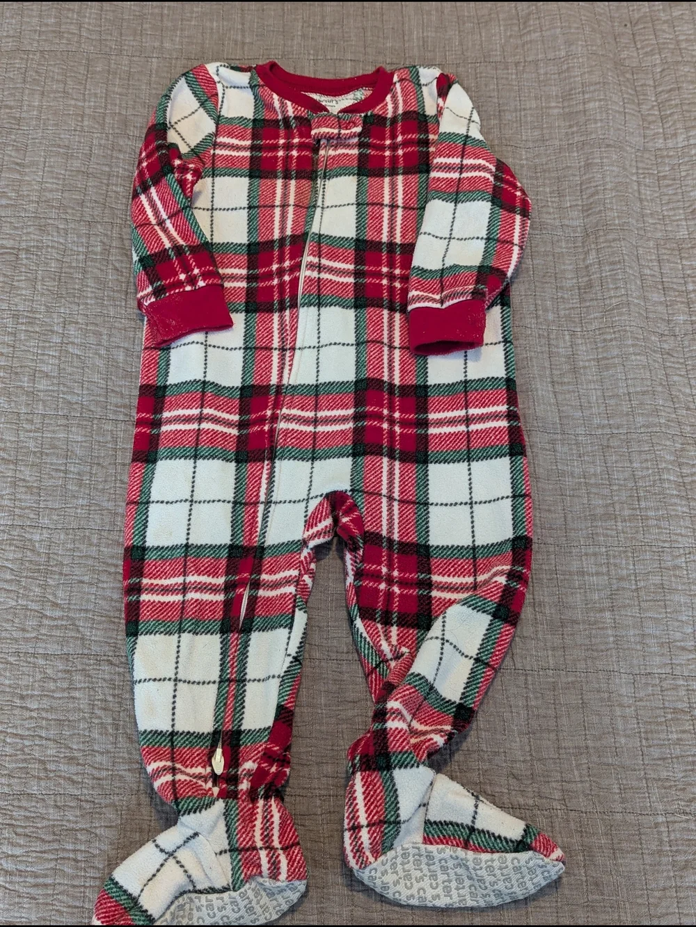 Christmas Pajamas and Overalls - Size 18 Months, Bundle Of 4